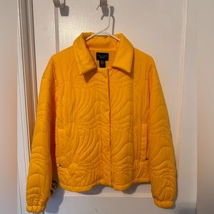 Urban Outfitters yellow puffer jacket